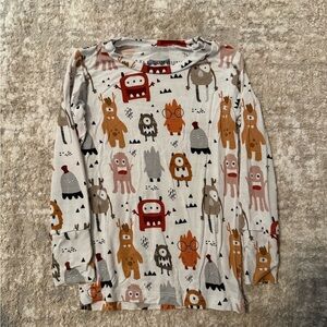 Little Bum Bums Kids Monster Print Long Sleeve Bamboo Shirt size 2T